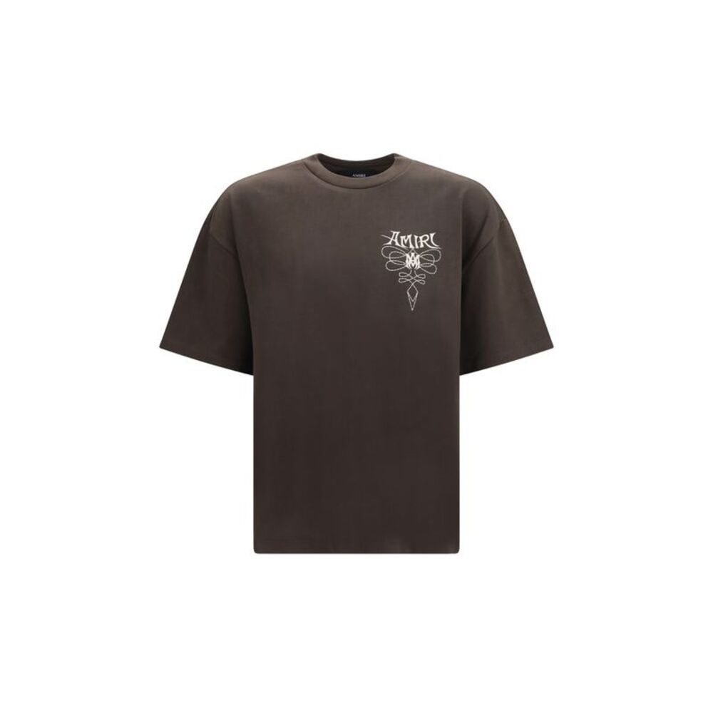 Amiri Brown Cotton Men's T-Shirt